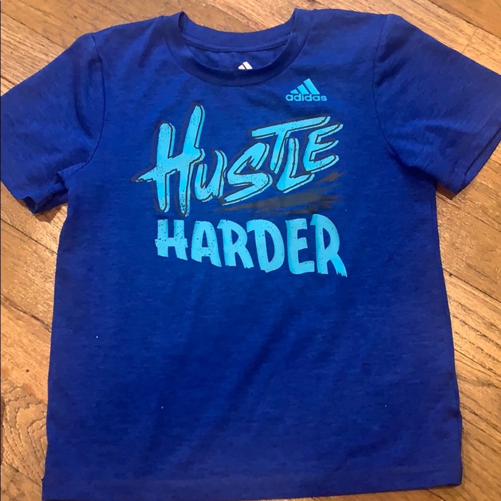 Adidas t shirt size 5 blue